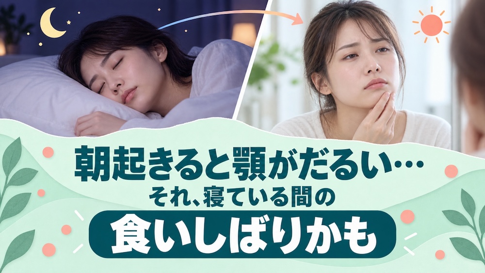 Featured image for 朝起きると顎がだるい…それ、寝ている間の食いしばりかも